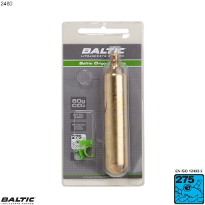 60g CO2 Cylinder m. clips - BALTIC 2460