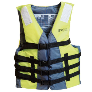 1852 svømme-, vandsports & vandski vest sort/lime 50-70 kg