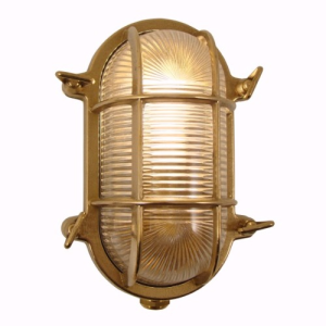 Skotlampe , oval - klart glas