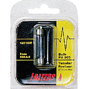 Pinolpære 12V 10W 11x38mm blister