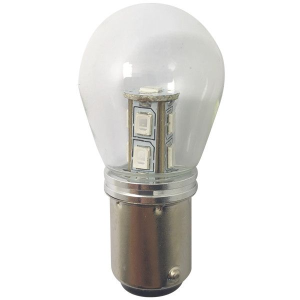 1852 LED lanterne pære BAY15D Ø25x48mm 10-36Vdc grøn, 2 stk