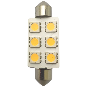 1852 LED pinolpære 42mm 10-36Vdc, 2 stk