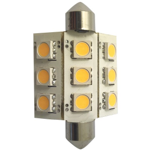 1852 LED pinolpære 42mm 10-36Vdc, 2 stk