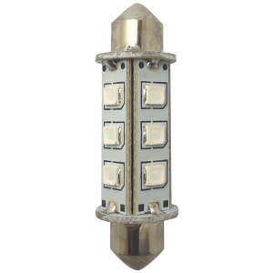 1852 LED lanterne pinolpære 42mm 10-36Vdc grøn, 2 stk