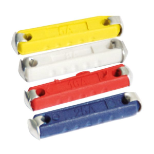 Oceanflex Porcelæns sikring 5 Amp, gul - 10 stk.