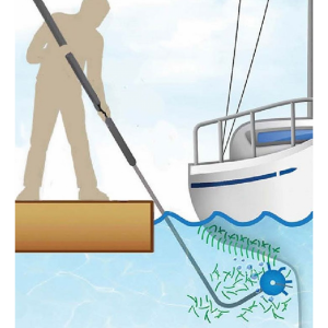 Scrubbis skrogbørste inkl. teleskopstang