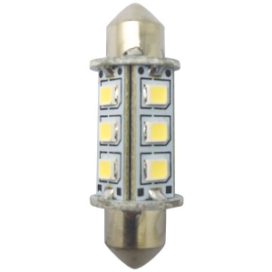 1852 LED lanterne pinolpære 37mm 10-36Vdc, 2 stk