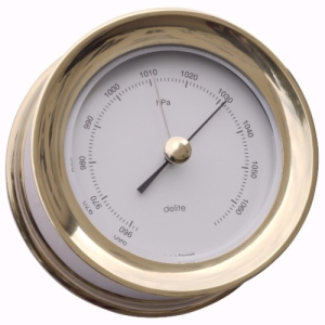 Zealand barometer rustfri/messing