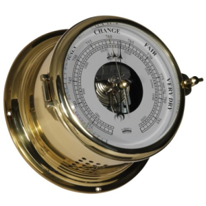 Schatz Royal (6" skive) Barometer i poleret og lakeret messing