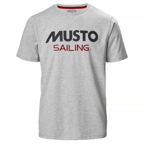 MUSTO Tee Grey Melange str. s