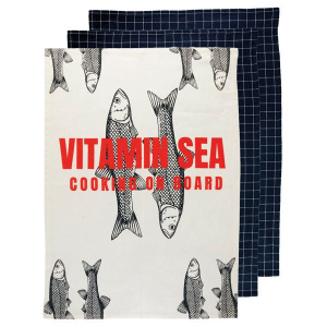 MB Vitamin Sea viskestykke 3 stk 70x50 cm