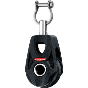 Ronstan Serie 30 Orbit enkeltblok med svivl og hundesvot sjækel