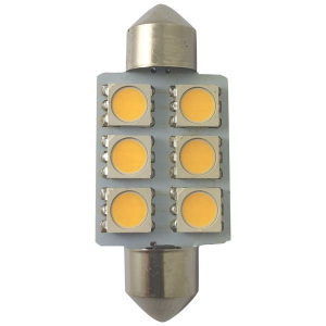 1852 LED lanterne pinolpære 37mm 10-36Vdc, 2 stk