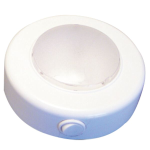 Loftslampe LED 12V 2,5W Ø 110 mm hvid plast