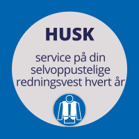 Service på oppustelige veste